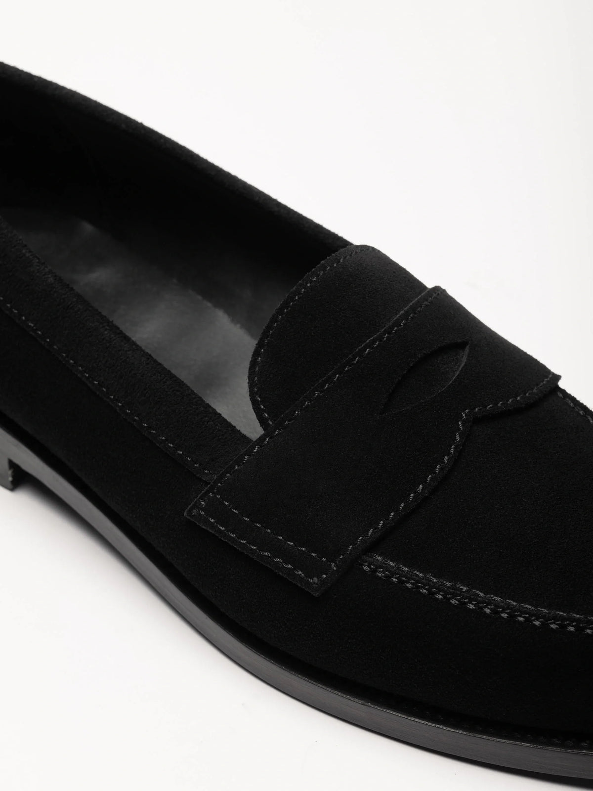 The Ivy Loafer - Black Suede