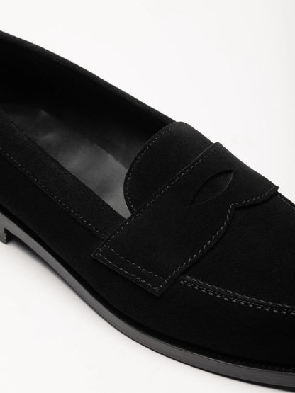 The Ivy Loafer - Black Suede