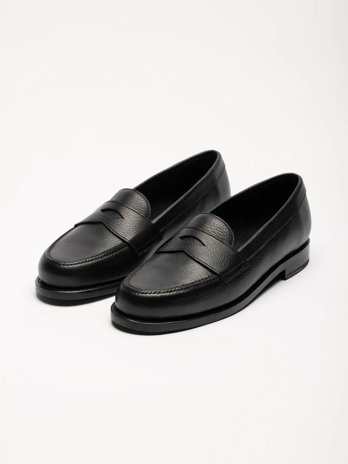 The Ivy Loafer - Black Grain