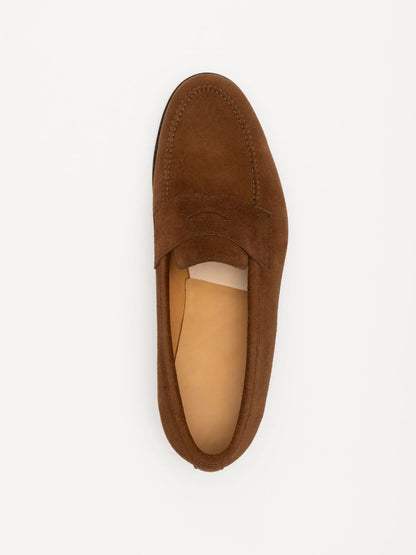 The Penny Loafer - Medium Brown Suede