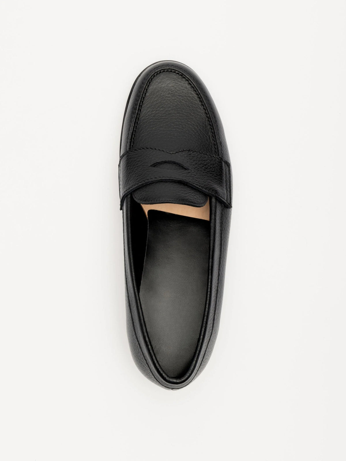 The Ivy Loafer - Black Grain