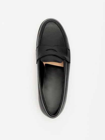 The Ivy Loafer - Black Grain