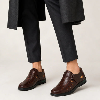 The Benoit Leather Sandal